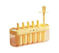 Diy Ice Lolly Mould 6 Cavity Tray, Cream Molds Chilled Dessert Making Container Treat Form Juice Milk Jam Tool | Ideal for Parents Kids Families Summer Birthday Home Parties Camping Holiday Fun