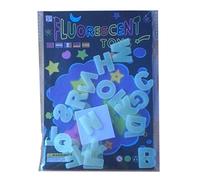 Diy kind Autocollants muraux éducatifs 26 lettres anglaises phosphorescentes dans le noir Décoration d'intérieur Respectueux de l'environnement et pratique Durabilité