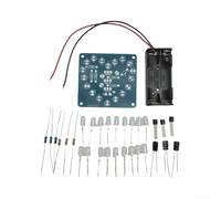 DIY Lampe Clignotant en Forme de Coeur LED Kit de Circuit en Forme de Coeur avec 18 LEDs Rouge et Composants de Soudure pour Projets d'Apprentissage Electronique (A)