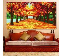 DIY Landscape Latch Hook Kits Rug Large Home Decoration ?Wall Blanket/Tapestry Making Kits Hanging Carpet Handmade Embroidery Making Kits for Adults and Beginners(100x57in)