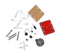 DIY LED Cube Kit de construction avec capteur de vibration à souder | Moteur vibrant pour activé, 7 LED s'allument au hasard, idéal pour les soirées de jeu et les fêtes
