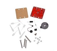 DIY LED Cube Kit de construction avec capteur de vibration à souder | Moteur vibrant pour activé, 7 LED s'allument au hasard, idéal pour les soirées de jeu et les fêtes
