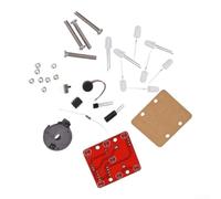 DIY LED Cube Kit de construction avec capteur de vibration à souder | Moteur vibrant pour activé, 7 LED s'allument au hasard, idéal pour les soirées de jeu et les fêtes