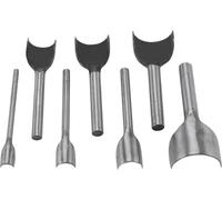 DIY Ledertools-Set - 7-teiliges , Halbrunder Stanzer für Gürtelschneider (10-40mm) für die Heimlederverarbeitung und -näherei