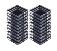 DIY Magnets for Fridge - Clear 2x2 inch 20pcs Magnetic Square Fridge Magnets with Adhesive Backing for Home Kitchen School Classroom Dorm Party Cafe Decoration