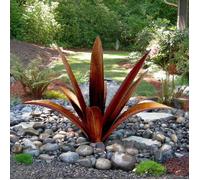 DIY Metal Agave Sculpture Rustic Tequila Sculpture Outdoor Decoration Metal Agave Plants for Yard Garden Lawn (9 Leave