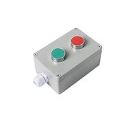 DIY Metal Push Button Control Box Explosion-proof Junction Boxed Emergency Start Reset NWPNLXEA(2P Reset)