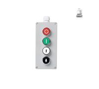 DIY Metal Push Button Control Box Explosion-proof Junction Boxed Emergency Start Reset NWPNLXEA(4P Arrow Stop)