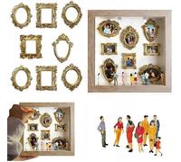 DIY Mini Museum Silhouette Box, Celebrate Your Unique Memories in Style, DIY MiniDisplay Case,for A Meaningful Gift for Special Day & Anniversaries (Wood Color)