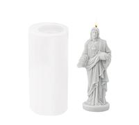 DIY Moules Bougies Vierge Marie, Moule Bougie Resine Epoxy Silicone, Moulle à Bougie Silicone, 3D Moule pour Bougie Jésus pour Fabrication Bougie Savon Parfumée pour Ornements de Noël Artisanaux