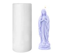 DIY Moules Bougies Vierge Marie, Moule Bougie Resine Epoxy Silicone, Moulle à Bougie Silicone, 3D Moule pour Bougie Jésus pour Fabrication Bougie Savon Parfumée pour Ornements de Noël Artisanaux