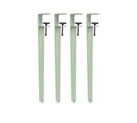 DIY No Perforation Furniture Metal Coffee Table Legs Furniture Control Table Leg 4 Piece Metal Iron Table Legs Adjustable F Shaped Dining Table(71cm/Light Green)