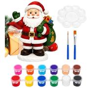 DIY Paintable Christmas Plaster Figurine Set Holiday Craft Activity Kit