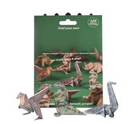 DIY Paper Cat/dog/Dinosaur - 50 Sheets DIY origami1 Paper To Fold Cute Animal Model Papercraft, Fun Craft Activity For Adults & Kids, Desk Decoration & Gift For Boys Girls