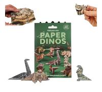 DIY Paper Cats, 50 Sheets Origami Paper for kids, 3D Cat/Dog/Dinosaur Origami Papers Craft Kit, Funny Craft Activity for Adults & Kids, DIY Animal Desk Decor (Dinosaur, OneSize)