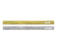 DIY Park 4,6 m 3/20,3 cm 10 mm Métallique Paillettes Spandex élastique Soutien-gorge Sangle Lingerie Robe DIY à coudre Garniture Craft Combo A(2 colors, 3 yards/color)