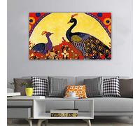 DIY Peacock Latch Hook Kits Rug Hanging Carpet Handmade Embroidery Making Kits for Adults and Beginners Home Decoration ?Wall Blanket/Tapestry Making Kits(47x28)