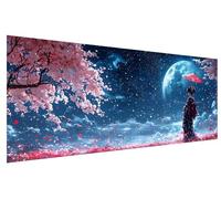 DIY Peinture Diamant Adulte Japon, Kit Diamond Painting Adulte 100x40cm, 5D Diamond-Painting Images Femme Broderie Point de Croix Cristal Artisanat Kits pour Débutant Decoration Chambre Murale E-4