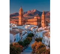 DIY Peinture Numero Adulte Architecture, Vue De La Rue Peinture Numero Activité Manuelle Adulte Kits, Paint by Numbers for Adults avec Pinceaux et Pigment Acryliques, Deco Maison, 40x50cm, B-1530