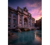 DIY Peinture Numero Adulte Coucher De Soleil, Peinture Numero Activité Manuelle Adulte Kit Architecture, Paint by Numbers for Adults avec Pinceaux et Pigment Acryliques, Decor Chambre, 90x110cm O-7826