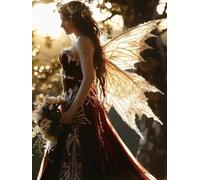 DIY Peinture Numero Adulte Femme, Fleur Peinture Numero Activité Manuelle Adulte Kits, Paint by Numbers for Adults avec Pinceaux et Pigment Acryliques, Cadeau Femme, Decoration Maison, 30x40cm, Q-4933