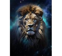 DIY Peinture Numero Adulte lion Peinture Numero animal Peinture Numero Enfant Adultes Loisirs Créatifs, Peinture par Numéros pou Débutants Activité Manuelle, Schön Cadeau Femme 40x50cm Sans Cadre