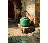 DIY Peinture Numero Adulte RéTro, Architecture Peinture Numero Activité Manuelle Adulte Kits, Paint by Numbers for Adults avec Pinceaux et Pigment Acryliques, Cadeau, Decoration Maison, 60x90cm Y-6363