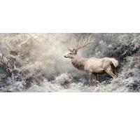 DIY Peinture Numero Adulte ScèNe De Neige, Peinture Numero Animal, Activité Manuelle Adulte Kit avec Pinceaux et Pigment Acryliques, Paint by Numbers for Enfant, Cadeau Printemps, 200x100cm C-8896