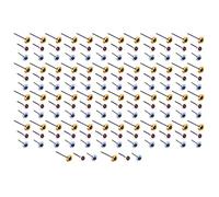 DIY Plastic Eyes 150 Pairs | 5mm Craft Eyes for Crochet Toys/Amigurumi Dolls/Stuffed Animals | 3 Colors, Easy Install Washer Backs