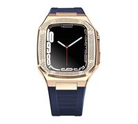 DIY pour la bande 8 7 6 Ensemble de bande de caoutchouc de montre en acier inoxydable en métal 45 mm 45 mm pour le kit de modification de la sangle de diamant Iwatch 44 mm
