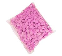 DIY Rose Head, 500 Pcs PE Mousse Rose Tête Fleur Artificielle pour DIY Ours Poupée De Mariage Maison Décor Rose foncé 500 pièces