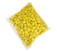 DIY Rose Head, 500 Pcs PE Mousse Rose Tête Fleur Artificielle pour DIY Ours Poupée De Mariage Maison Décor Jaune 500 pièces