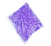 DIY Rose Head, 500 Pcs PE Mousse Rose Tête Fleur Artificielle pour DIY Ours Poupée De Mariage Maison Décor Violet 500 pièces