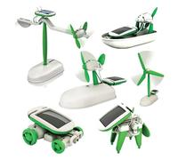 DIY Solar Science Kit - Powered Experiment Set, Educational Building Toy with Boat Plane Windmill Models for Kids STEM Learning | Ideal Students Classroom Projects Sciences Fair Fun Gift