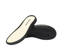 Diy Sole Non-slip Rubber Soles Hand-woven Slippers Anti-kick Crystal Sole(Deep Black,38)