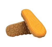 Diy Sole Suction Cup Massage Bottom Elderly Non-slip Slippers Sole Wear-resistant Soft Lightweight Hook Slippers Cotton Shoes(Orange,42-43)