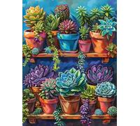 DIY Square Diamond Peinture Kits, Fleurs éTranges 5D personalization Strass Point de Croix Cristal Painting，Pour la décoration de chambre à coucher, salon, Bureau Birthday gifts 50x100cm LZ566O