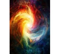 DIY Square Diamond Peinture Kits, Vortex éTrange 5D personalization Strass Point de Croix Cristal Painting，Pour la décoration de chambre à coucher, salon, Bureau Birthday gifts 50x100cm LZ765O