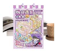 DIY Sticker Book, Cartoon Miniature Scene Supplies, Creative Fun Stickers for Scrapbooking, Notebook Journal Decoration Set for Kids Adults Home School Birthday Holiday Party Craft Activities