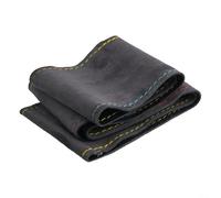 DIY Suede Leather Steering Wheel Cover 37-38cm Anti-Slip | Anti-slip suede pour surface, secure grip for driving, DIY sewing kit included, fits 37-38cm wheels, enhances control