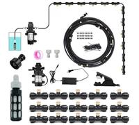 DIY Système de Brumisateur, Personnalisé Système de Refroidissement Kit par Brumisation Extérieur avec pompe, Patio Atomisation Micro Sprinkler Irrigation Jardin