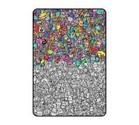 DIY Washable Sofa Throws | Color Your Own Blanket, Premium Fabric with Easy Wash, Soft Comfortable Home Decor, Art Craft Coloring Blanket for Family Activity Holidays Home