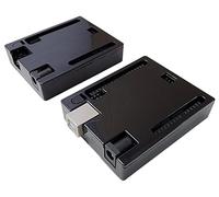 DIYables Boîtier Boîtier pour Arduino Uno R3, Uno R4 WiFi/Minima - Coque ABS Noire, Design Snap-Lock - 2 Pièces