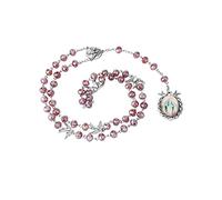 diyalo Chapelet des sept chagrins chaîne chaîne religieuse Vierge Marie pendentif Y-collier, 27.56 inch+5.9 inch, Zinc, Pas de gemme