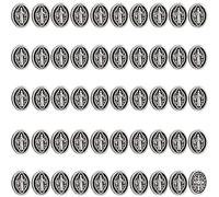 diyalo Exorcisme Saint Benoît de Nursie/Médaille miraculeuse/Jésus Croix Perles en vrac pour la fabrication de bijoux Chapelet Collier Bracelet Prière Chaplet, Métal, Pas de gemme