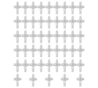 diyalo Pendentif croix papale du bon berger du pape François / Croix de réparation du visage sacré / Croix de Notre-Dame de Medjugorje / Saint Benoît Exorcisme Croix Bourgeonnée Crucifixion Pendentif