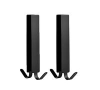 diyannuo 2 Crochets de Porte de Douche allongés en Paquet de 2. Crochets de Porte pour Crochets de Porte de Douche en Verre sans Cadre. Crochets Porte-Serviettes Doubles (Black)