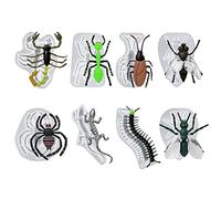 DIYBravo 8 Pièces Moules Résine époxy Insectes en Moules 3d Silicone Araignée Lézards Mille-pattes Scorpion Moules de Halloween Boucle d'oreille Porte-clés Bijoux Pendentif