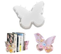 DIYBravo Grand moule en silicone 3D pour serre-livres en forme de papillon en forme de papillon pour organiser des livres, décoration d'intérieur, décoration d'intérieur, moule en résine époxy pour