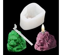 DIYBravo Moule à Lion Moule Résine Époxy Animal Moule 3d Bougie Silicone Candle Resin Mold pour Ornement BRICOLAGE